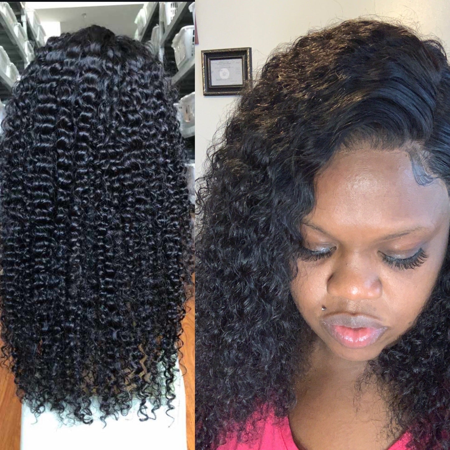 Curly full frontal wigs - Shylastyleshair Collections