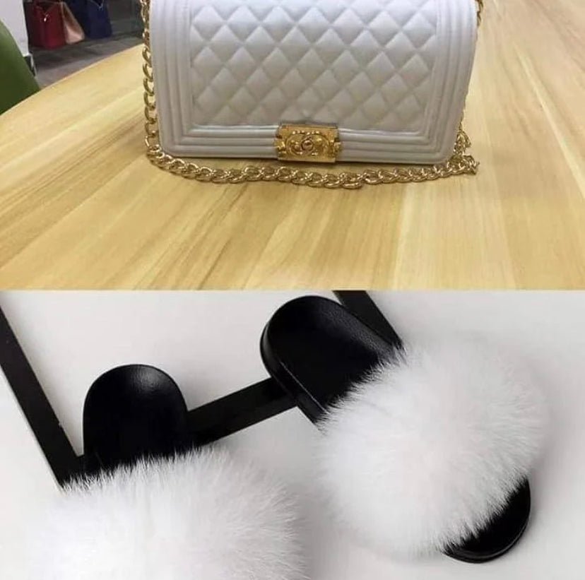Jelly bags & fur slides - Shylastyleshair Collections