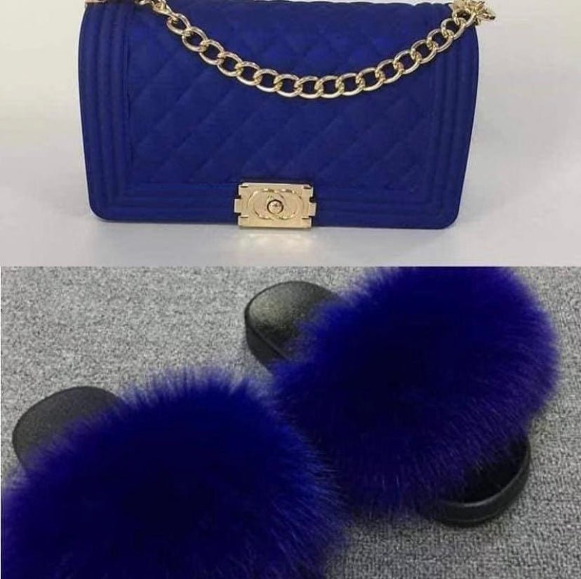 Jelly bags & fur slides - Shylastyleshair Collections